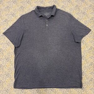 Vineyard Vines Edgartown Polo Shirt Men's 2XL Blue Short Sleeve Golf Performance